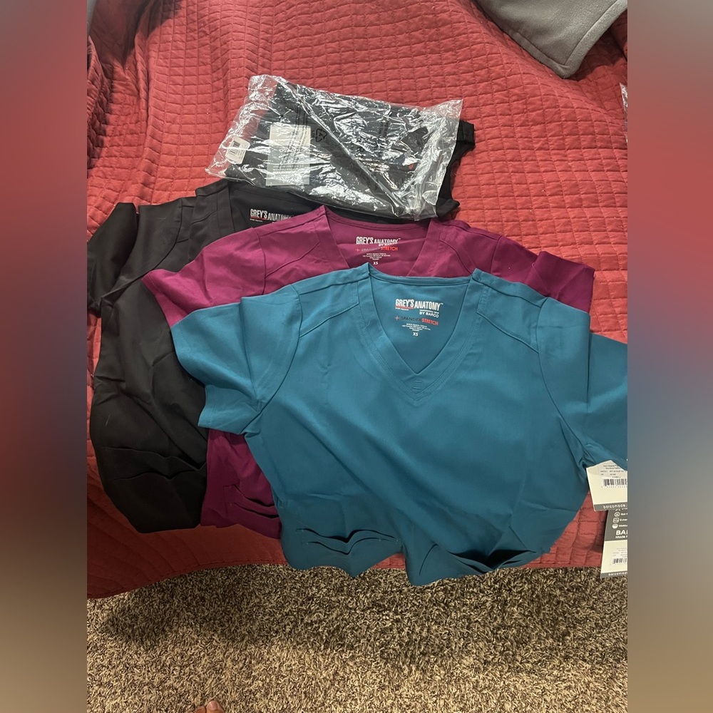 Greys Anatomy Spandex Jogger Scrub Sets